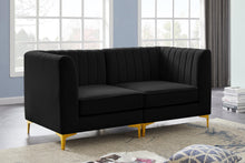 Load image into Gallery viewer, Alina Black Velvet Modular Sofa