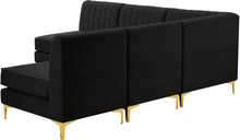 Load image into Gallery viewer, Alina Black Velvet Modular Sectional