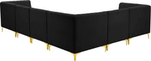 Load image into Gallery viewer, Alina Black Velvet Modular Sectional