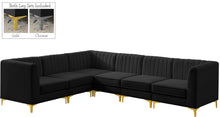 Load image into Gallery viewer, Alina Black Velvet Modular Sectional