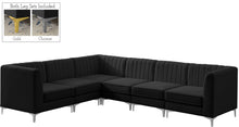 Load image into Gallery viewer, Alina Black Velvet Modular Sectional