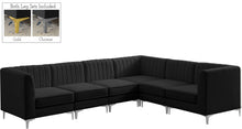 Load image into Gallery viewer, Alina Black Velvet Modular Sectional