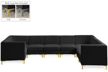 Load image into Gallery viewer, Alina Black Velvet Modular Sectional