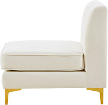 Load image into Gallery viewer, Alina Cream Velvet Armless Chair