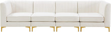 Load image into Gallery viewer, Alina Cream Velvet Modular Sofa