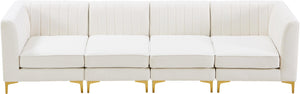Alina Cream Velvet Modular Sofa