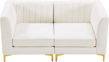 Load image into Gallery viewer, Alina Cream Velvet Modular Sofa