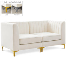 Load image into Gallery viewer, Alina Cream Velvet Modular Sofa