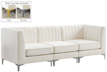 Load image into Gallery viewer, Alina Cream Velvet Modular Sofa