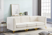 Load image into Gallery viewer, Alina Cream Velvet Modular Sofa