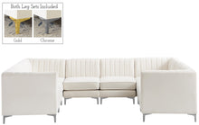 Load image into Gallery viewer, Alina Cream Velvet Modular Sectional