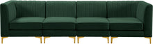 Load image into Gallery viewer, Alina Green Velvet Modular Sectional