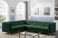 Load image into Gallery viewer, Alina Green Velvet Modular Sectional