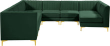 Load image into Gallery viewer, Alina Green Velvet Modular Sectional