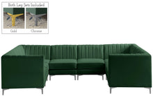 Load image into Gallery viewer, Alina Green Velvet Modular Sectional
