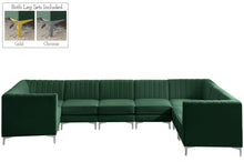 Load image into Gallery viewer, Alina Green Velvet Modular Sectional