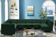 Load image into Gallery viewer, Alina Green Velvet Modular Sectional