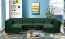 Load image into Gallery viewer, Alina Green Velvet Modular Sectional