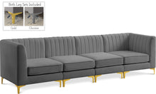 Load image into Gallery viewer, Alina Grey Velvet Modular Sofa