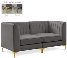 Load image into Gallery viewer, Alina Grey Velvet Modular Sofa