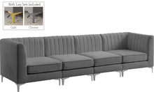Load image into Gallery viewer, Alina Grey Velvet Modular Sofa