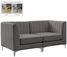 Load image into Gallery viewer, Alina Grey Velvet Modular Sofa