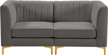 Load image into Gallery viewer, Alina Grey Velvet Modular Sofa
