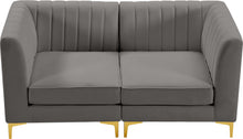 Load image into Gallery viewer, Alina Grey Velvet Modular Sofa