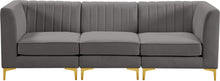 Load image into Gallery viewer, Alina Grey Velvet Modular Sofa