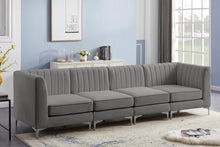 Load image into Gallery viewer, Alina Grey Velvet Modular Sofa