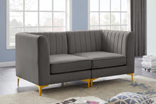 Load image into Gallery viewer, Alina Grey Velvet Modular Sofa