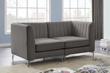 Load image into Gallery viewer, Alina Grey Velvet Modular Sofa