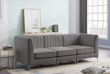 Load image into Gallery viewer, Alina Grey Velvet Modular Sofa
