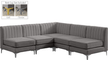 Load image into Gallery viewer, Alina Grey Velvet Modular Sectional