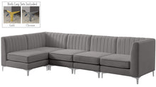 Load image into Gallery viewer, Alina Grey Velvet Modular Sectional
