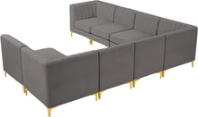 Load image into Gallery viewer, Alina Grey Velvet Modular Sectional