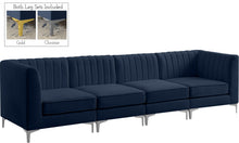 Load image into Gallery viewer, Alina Navy Velvet Modular Sofa