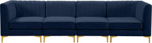Load image into Gallery viewer, Alina Navy Velvet Modular Sofa