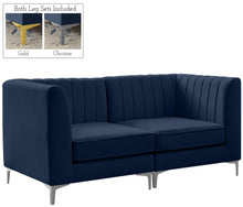 Load image into Gallery viewer, Alina Navy Velvet Modular Sofa