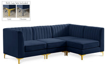 Load image into Gallery viewer, Alina Navy Velvet Modular Sectional