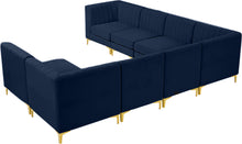 Load image into Gallery viewer, Alina Navy Velvet Modular Sectional