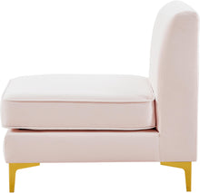 Load image into Gallery viewer, Alina Pink Velvet Armless Chair