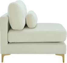 Load image into Gallery viewer, Julia Cream Velvet Modular Armless Chair