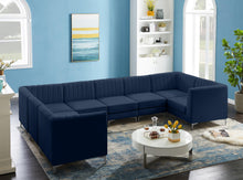 Load image into Gallery viewer, Alina Navy Velvet Modular Sectional