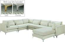 Load image into Gallery viewer, Julia Cream Velvet Modular Sectional (7 Boxes)