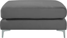 Load image into Gallery viewer, Julia Grey Velvet Modular Ottoman