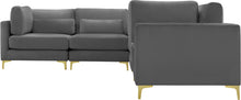 Load image into Gallery viewer, Julia Grey Velvet Modular Sectional (6 Boxes)