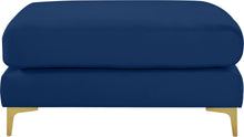 Load image into Gallery viewer, Julia Navy Velvet Modular Ottoman