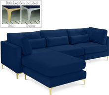 Load image into Gallery viewer, Julia Navy Velvet Modular Sectional (4 Boxes)