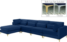 Load image into Gallery viewer, Julia Navy Velvet Modular Sectional (5 Boxes)